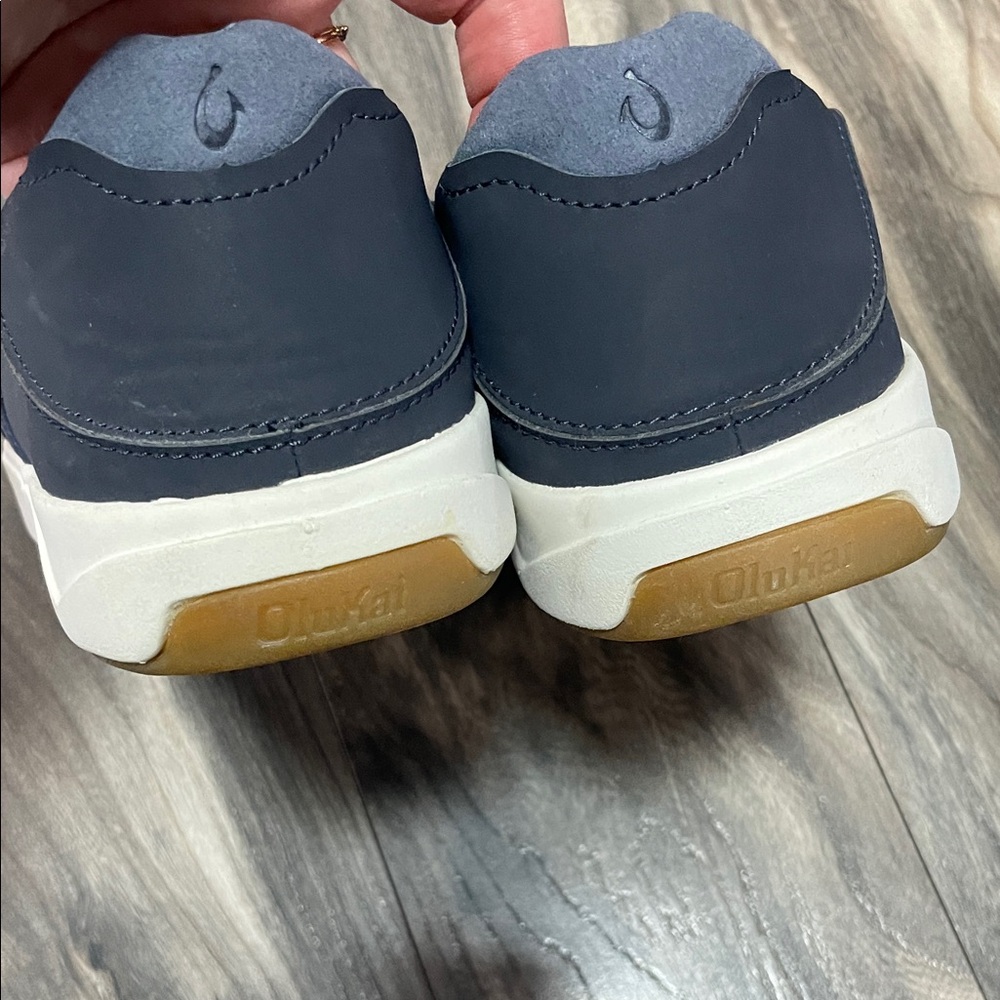 OluKai Men's Dark Blue Slip-On Loafers - Picture 3 of 6